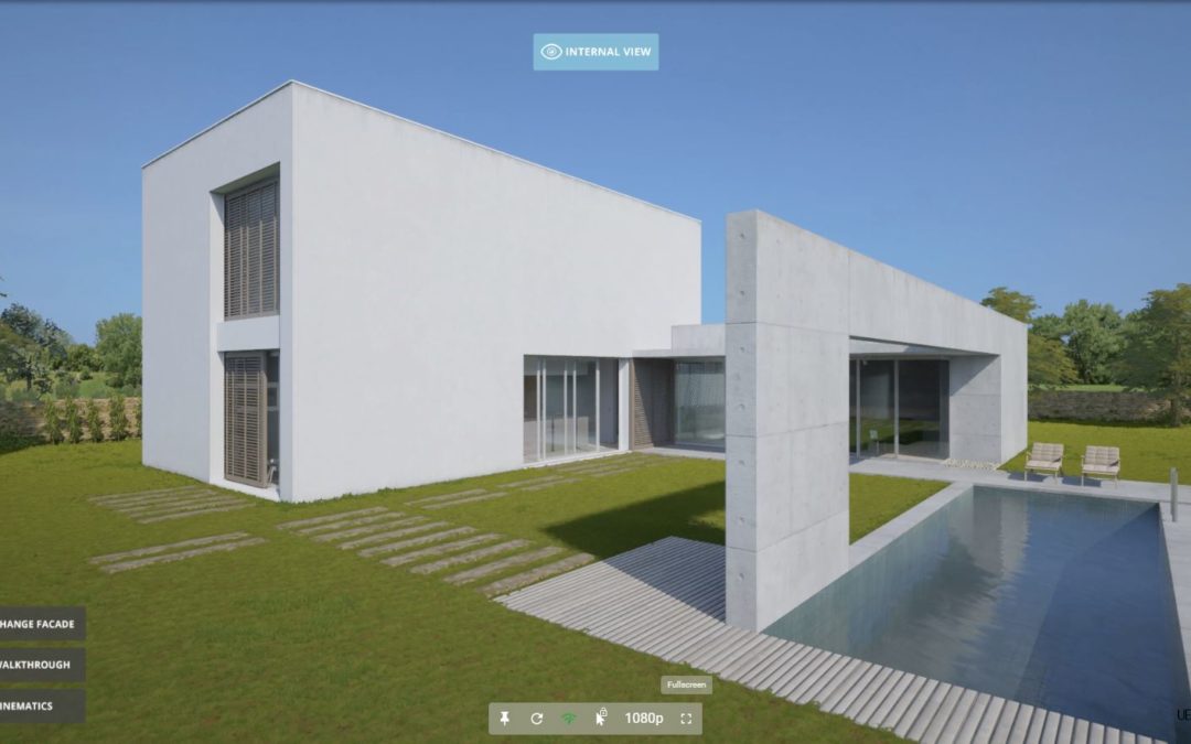 Virtuell 3D presentasjon av funkisbolig med film, walkthrough og interaktivitet av svært høy kvalitet.
