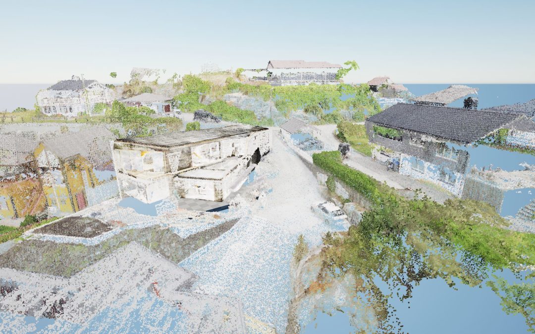 PointCloud Test of both Drone Scanning AND Matterport scan of Building.